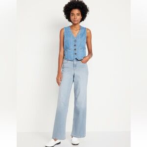 Old Navy Wow Wide Leg, Light Wash, 8